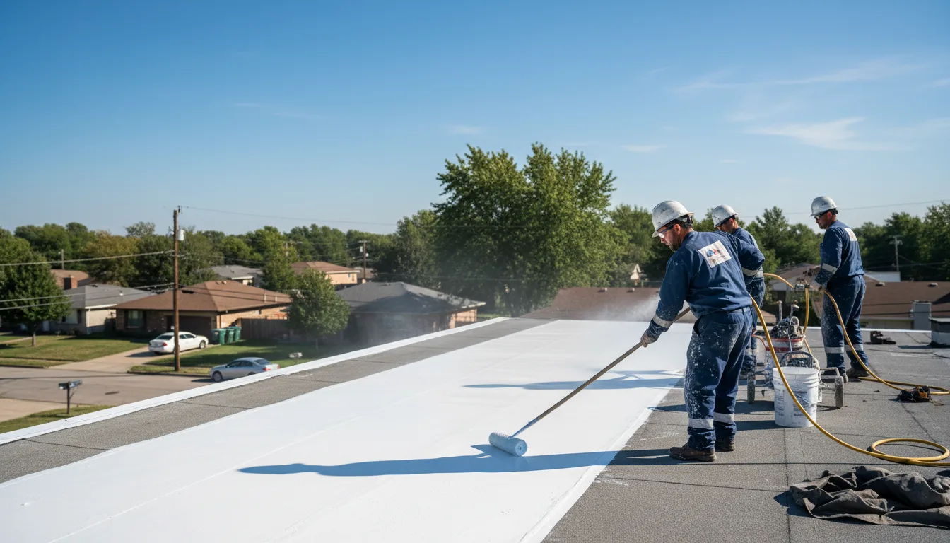 Commercial roof coating in Momence, IL near me